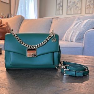 Michael Kors Lita Medium Crossbody Bag in Jewel Green Color